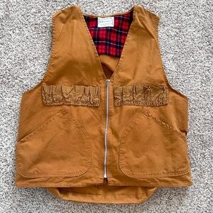 Vintage 50’s 60’s Brush Master Canvas Hunting Vest Men’s Size Medium Sportsman